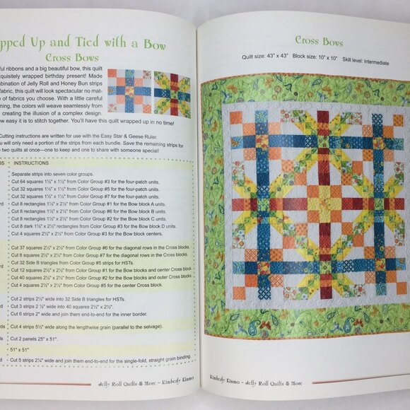 Kimberly Einmo Jelly Roll Quilts & More Quilting Patterns Designs Ideas Book - Picture 7 of 12